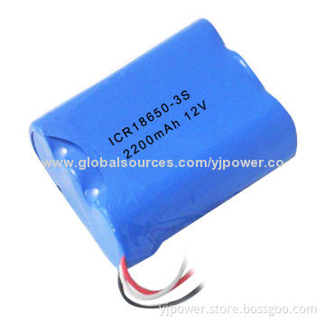 Rechargeable Li-ion Battery Pack Without Pollution, 2,200mAh Nominal Capacity